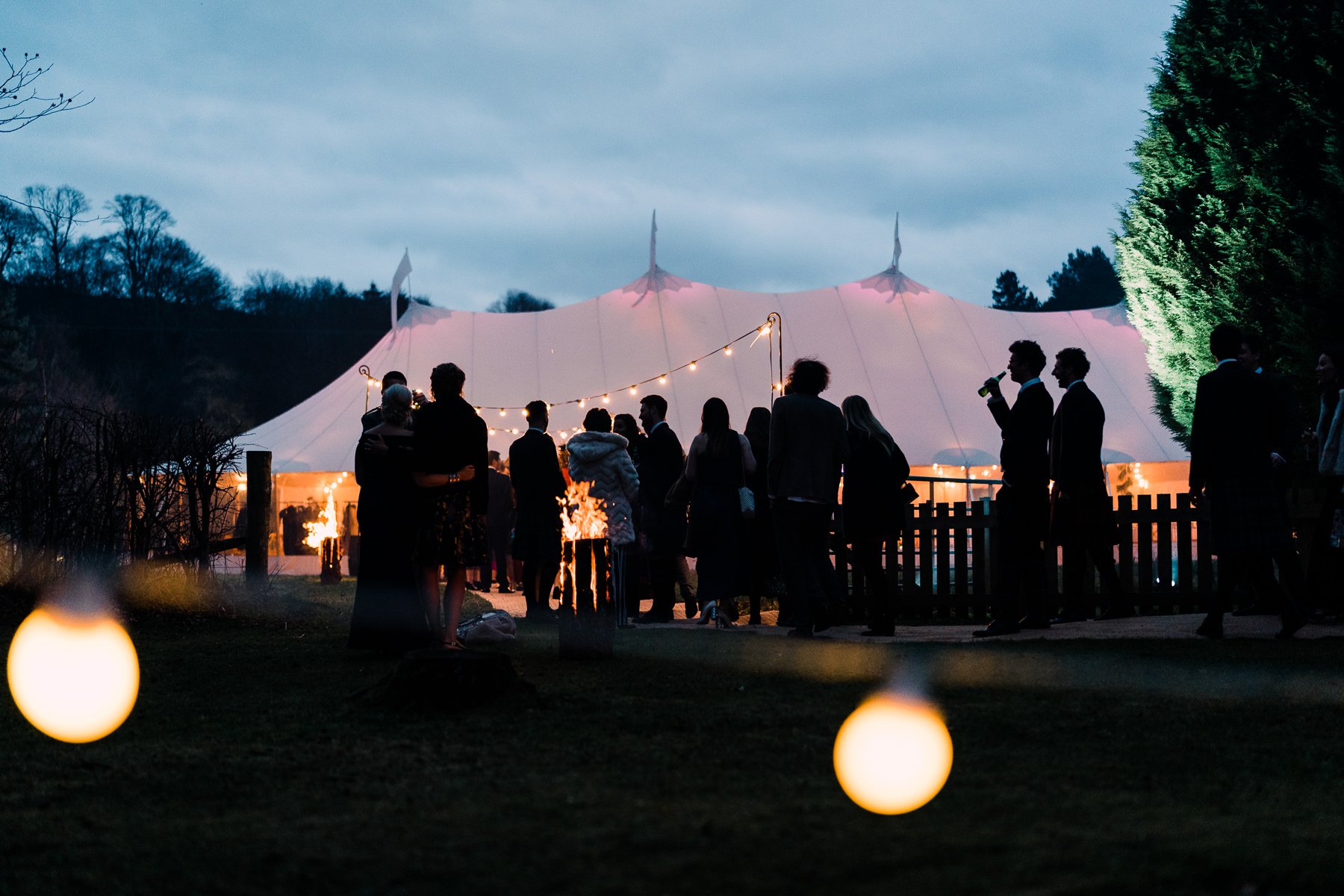 Gill & Alastair Beautiful PapaKåta Sperry Tent Wedding in Craigellachie, Moray, Scotland. Chris Henderson Photography; Wedding Party