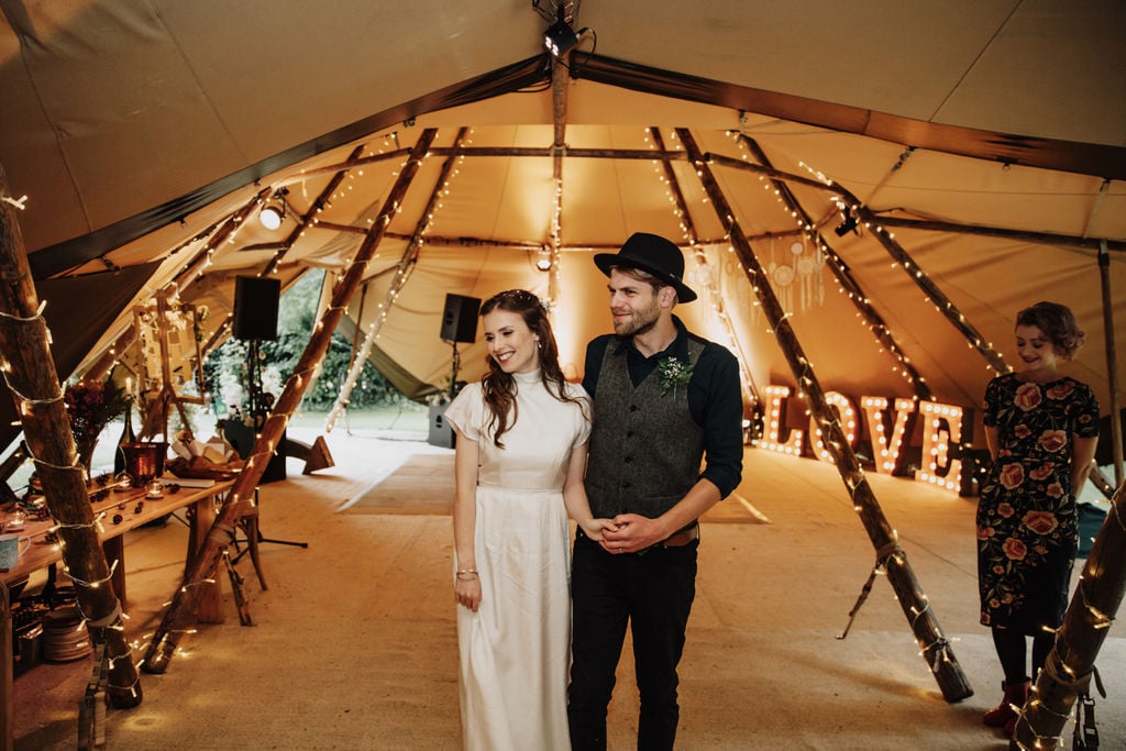 Gem & James Beautiful PapaKåta Tipi Tent Wedding in Hertfordshire, Kat Hill Photography; The Happy Couple Gem & James Beautiful PapaKåta Tipi Tent Wedding in Hertfordshire, Kat Hill Photography; The Happy Couple