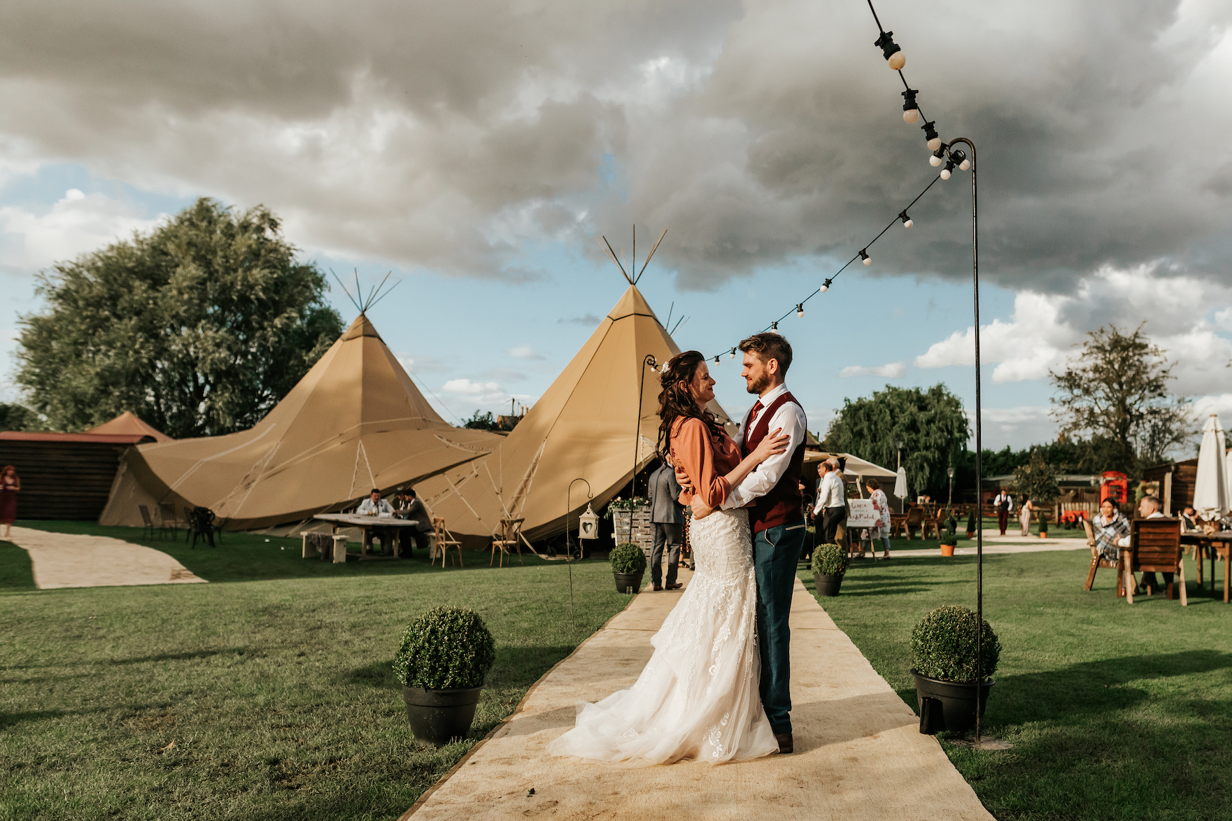 Leanne & Michael Gorgeous PapaKåta Tipi Tent Wedding in North Yorkshire, Photography by Charli; Just Married