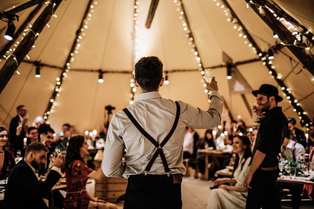 Gem & James Beautiful PapaKåta Tipi Tent Wedding in Hertfordshire, Kat Hill Photography; Speeches Gem & James Beautiful PapaKåta Tipi Tent Wedding in Hertfordshire, Kat Hill Photography; Speeches