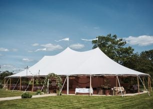 Ellie & Reuben Stunning PapaKåta Sperry Tent Wedding at Rudge Hall. Photographed by Fox Tail Photography; Stunning Sperry Exterior