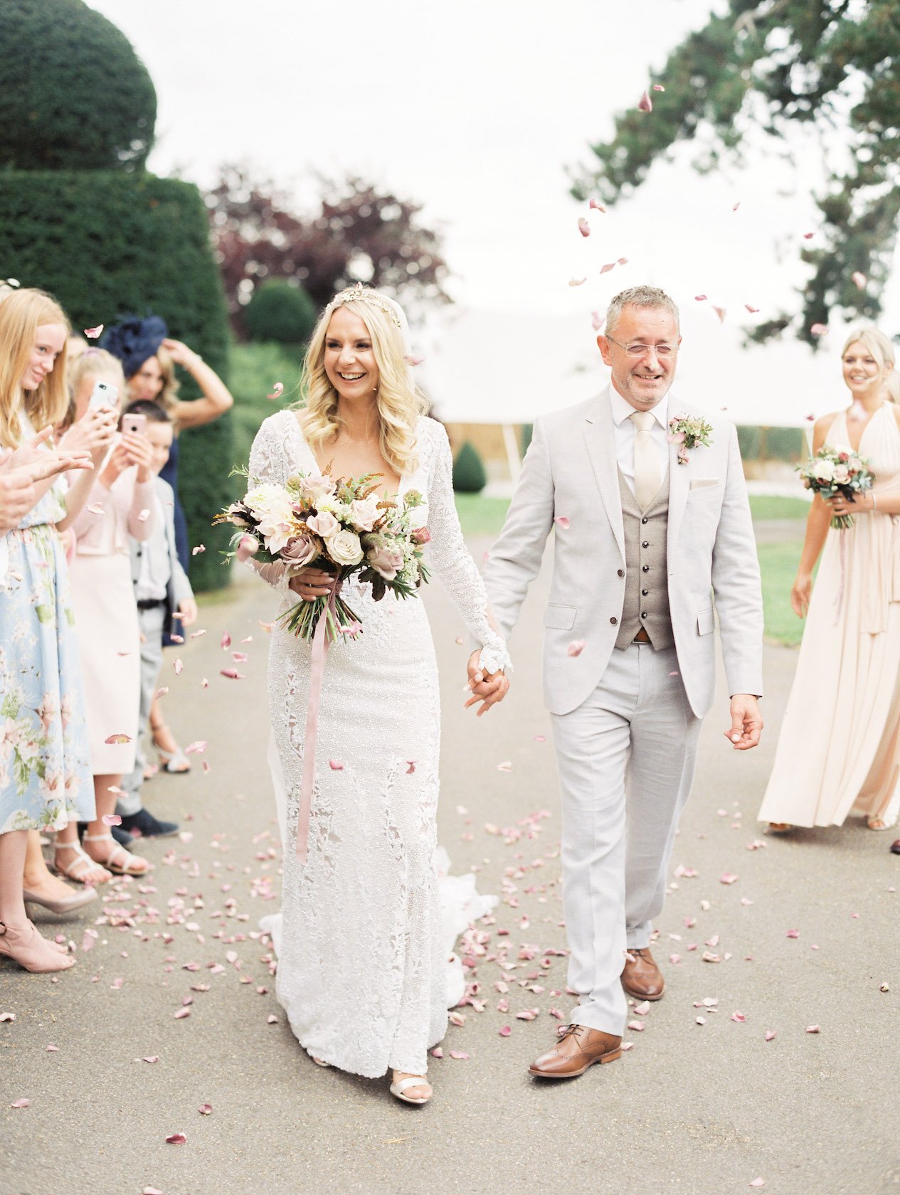 Jules & Shaun Beautiful PapaKåta Sperry Tent Wedding at Langar Hall. Photographed by Hannah Duffy Photography; Bride & Groom