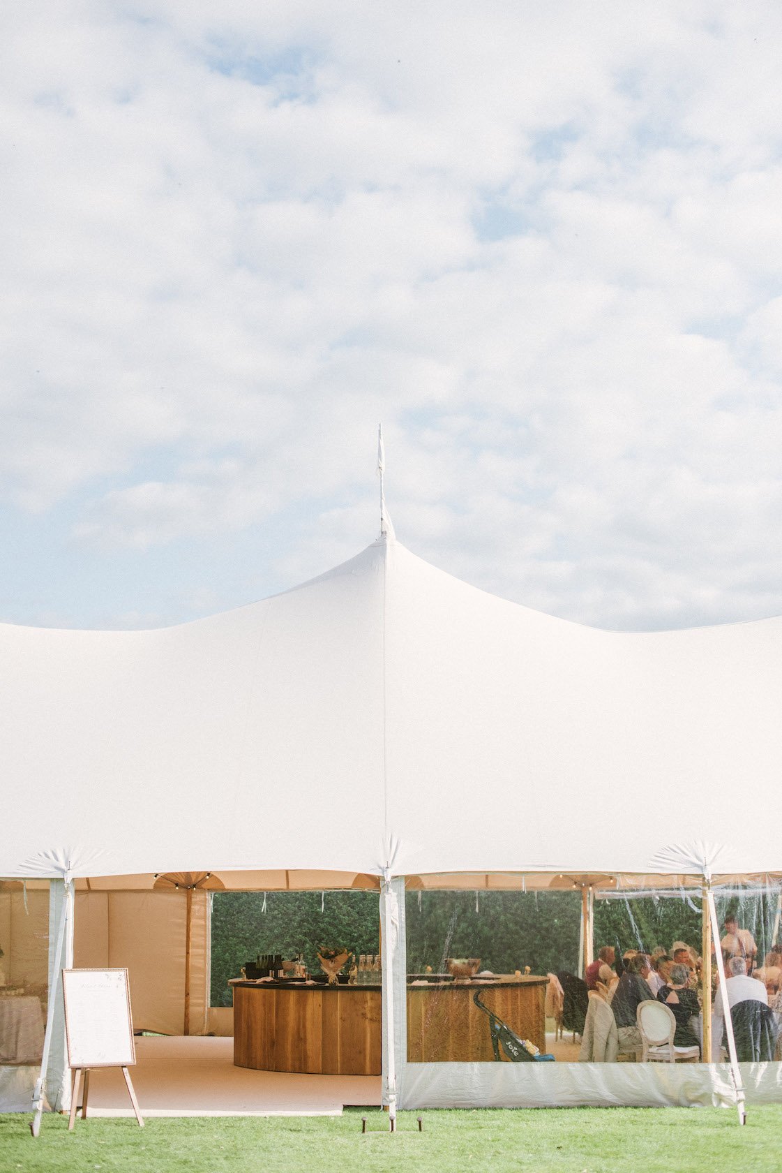Jules & Shaun Beautiful PapaKåta Sperry Tent Wedding at Langar Hall. Photographed by Hannah Duffy Photography; Gorgeous Summer Sperry Set Up