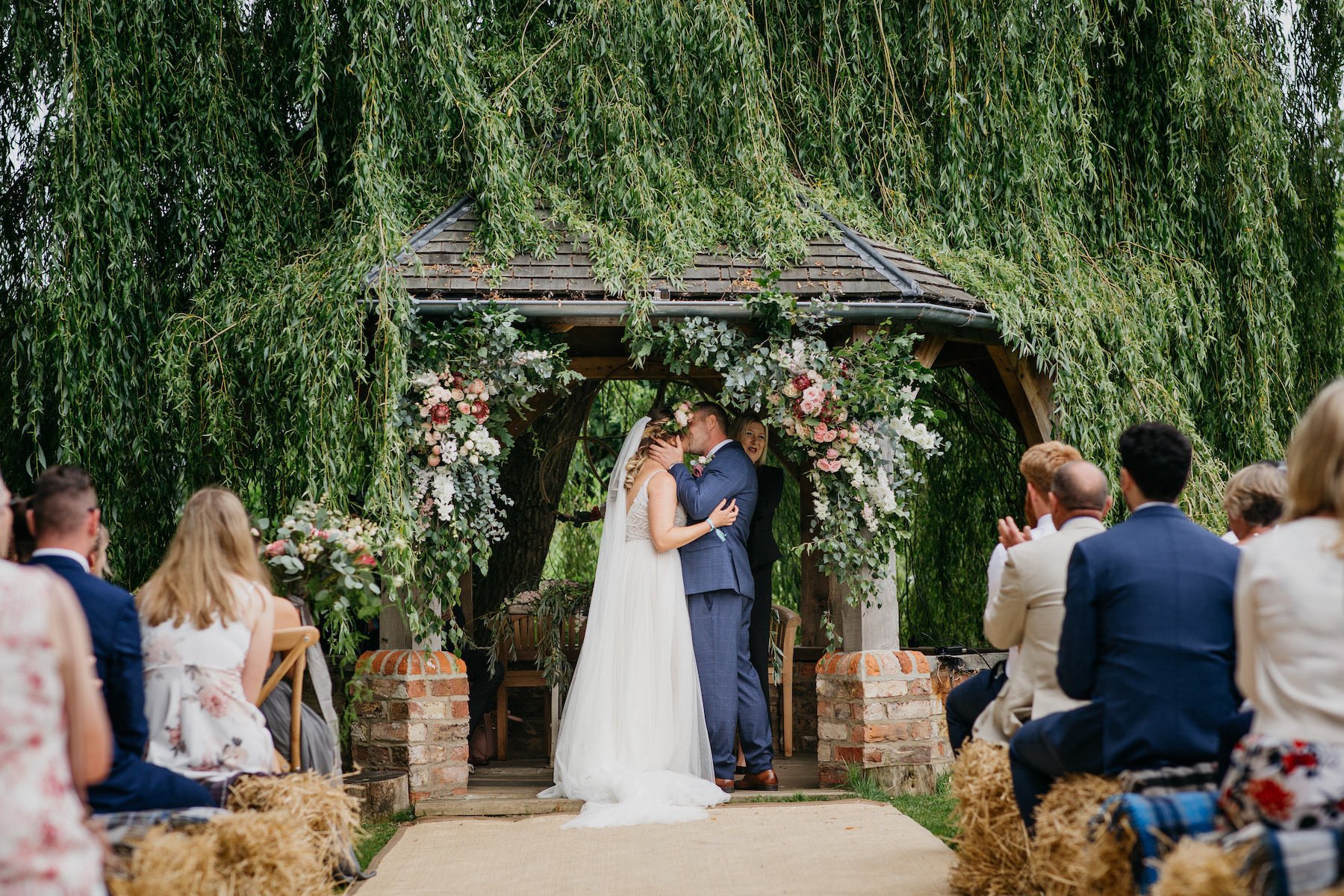 Alicia & Phil Gorgeous PapaKåta Tipi Tent Wedding in North Yorkshire. Photographed by John Hope Photography; Stunning Ceremony 