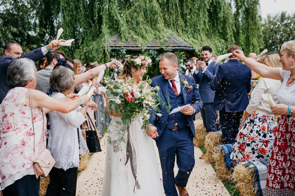 Alicia & Phil Gorgeous PapaKåta Tipi Tent Wedding in North Yorkshire. Photographed by John Hope Photography; Just Married!