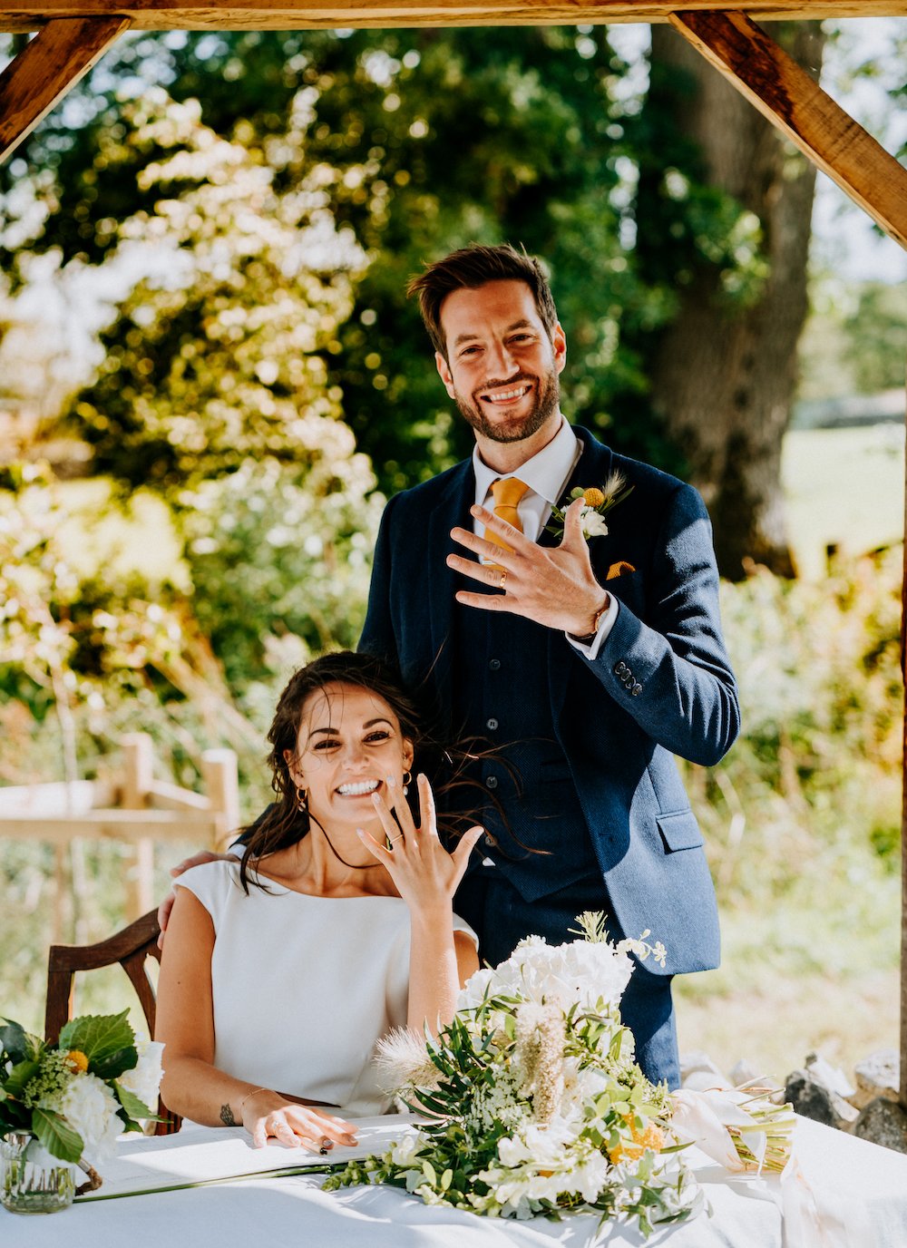Amy & Dom Stunning PapaKåta Tipi Tent Wedding in Kilnsey Park, Yorkshire Dales. Steve Bridgwood Photography; Mr & Mrs
