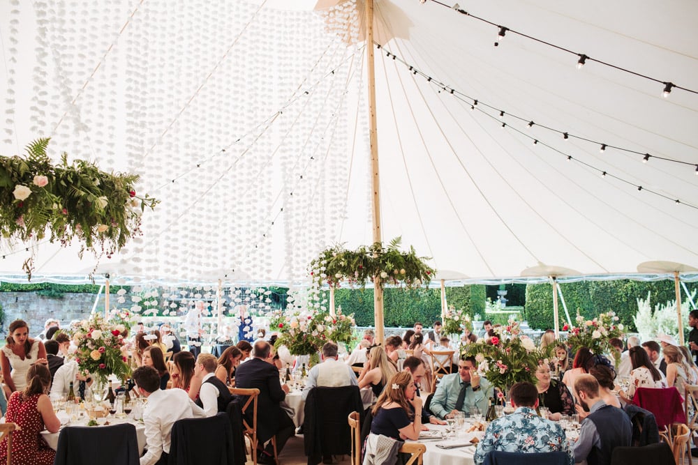 Ellie & Reuben Stunning PapaKåta Sperry Tent Wedding at Rudge Hall. Photographed by Fox Tail Photography; Wedding Breakfast