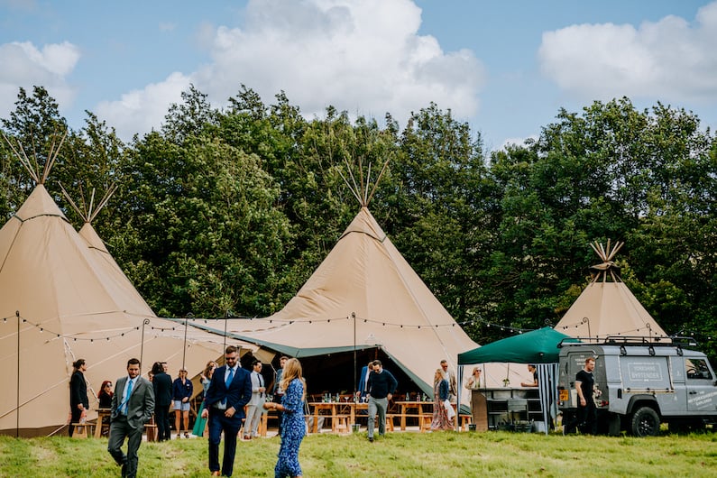 Amy & Dom Stunning PapaKåta Tipi Tent Wedding in Kilnsey Park, Yorkshire Dales. Steve Bridgwood Photography; 3 Tipis and Kung 