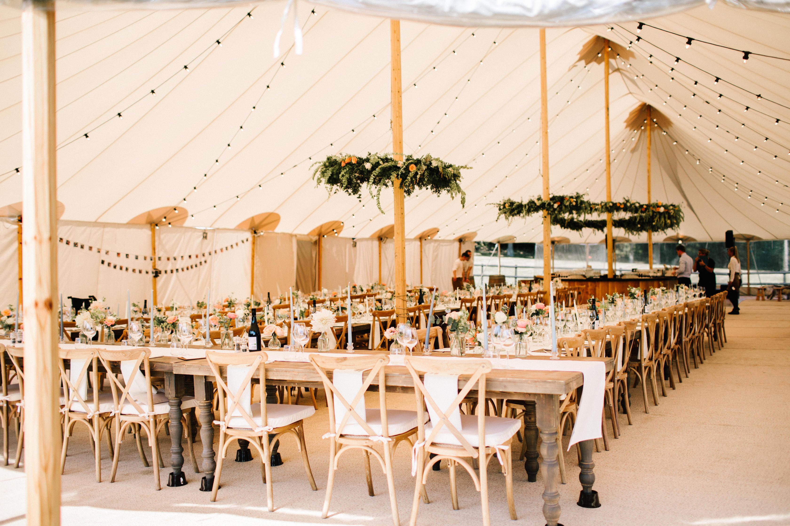 Georgina & James Stunning PapaKåta Sperry Tent Wedding in Finchampstead, Berkshire. Photography by Fresh Shoot Studios; Sperry Interior