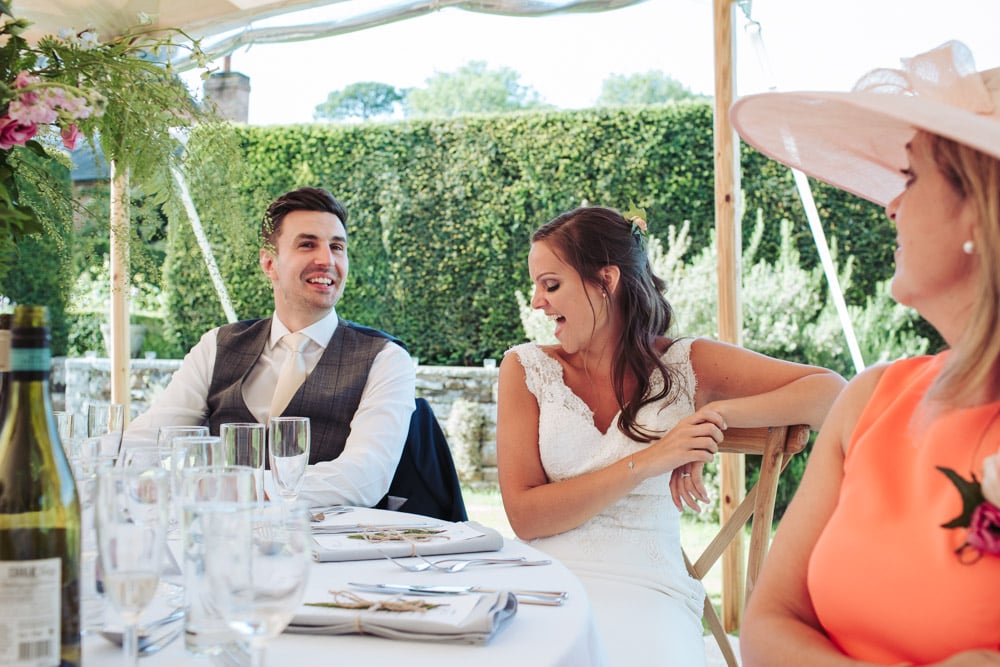 Ellie & Reuben Stunning PapaKåta Sperry Tent Wedding at Rudge Hall. Photographed by Fox Tail Photography; Speeches