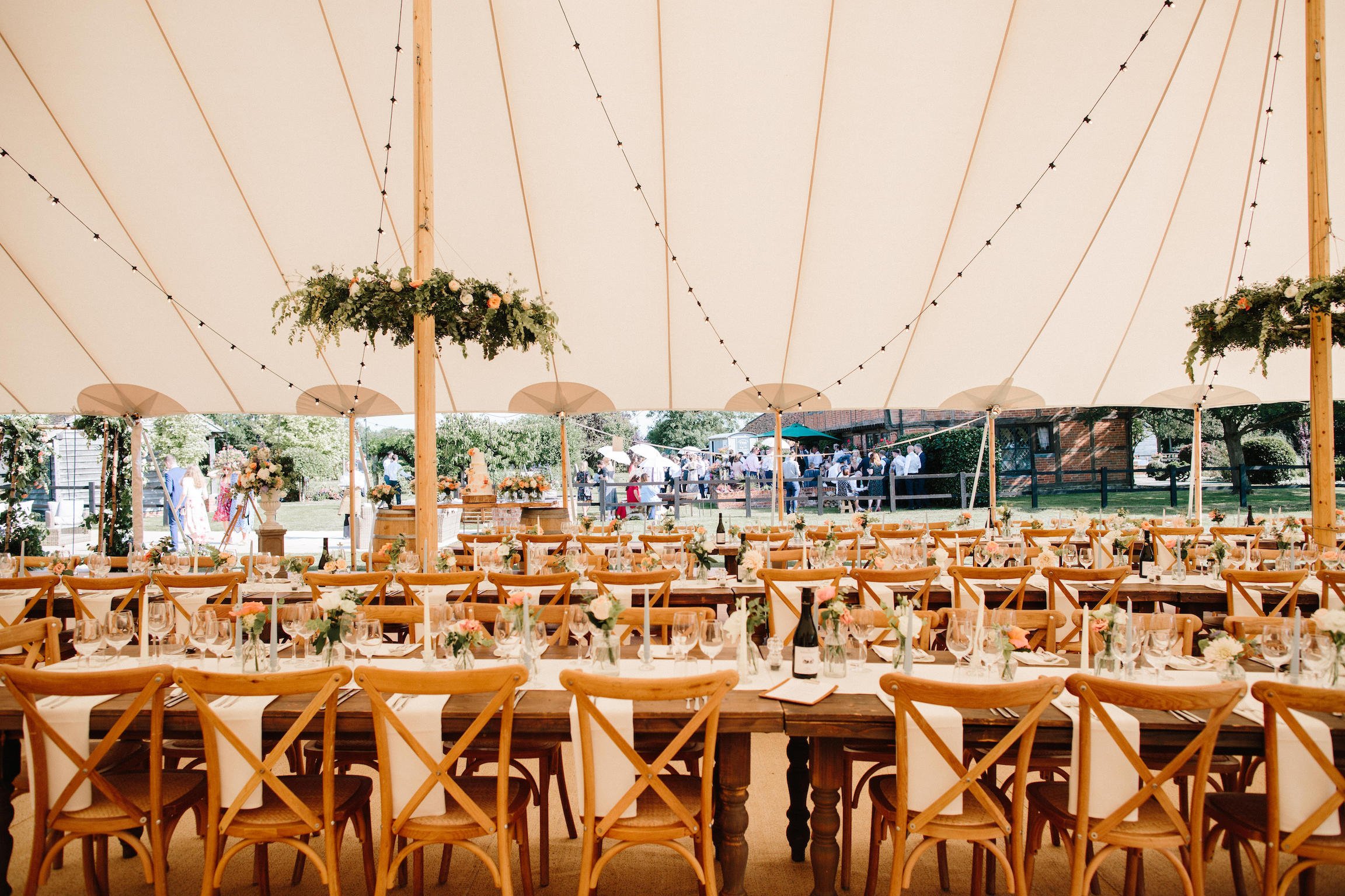 Georgina & James Stunning PapaKåta Sperry Tent Wedding in Finchampstead, Berkshire. Photography by Fresh Shoot Studios; Gorgeous Sperry Tent Interior