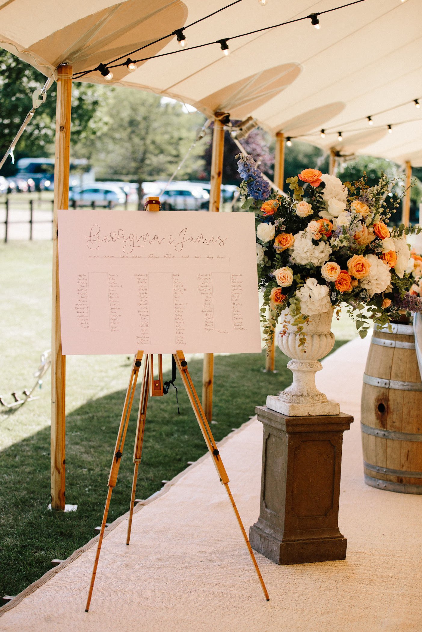Georgina & James Stunning PapaKåta Sperry Tent Wedding in Finchampstead, Berkshire. Photography by Fresh Shoot Studios; Table Plan 