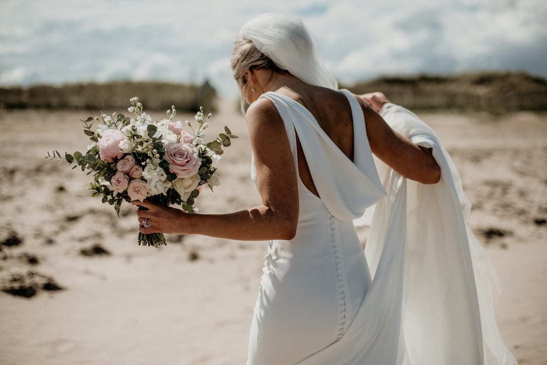 Laura & Robbie Stunning PapaKåta Sperry Tent Wedding at The Walled Garden at Strathtyrum, Scotland, Captured by Claire Fleck Photography; Stunning Dress by Pronovias