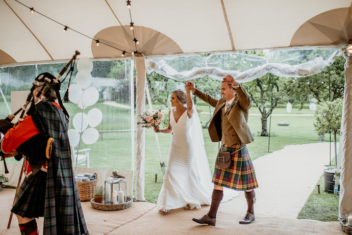 Laura & Robbie Stunning PapaKåta Sperry Tent Wedding at The Walled Garden at Strathtyrum, Scotland, Captured by Claire Fleck Photography; That Just Married Feeling! 