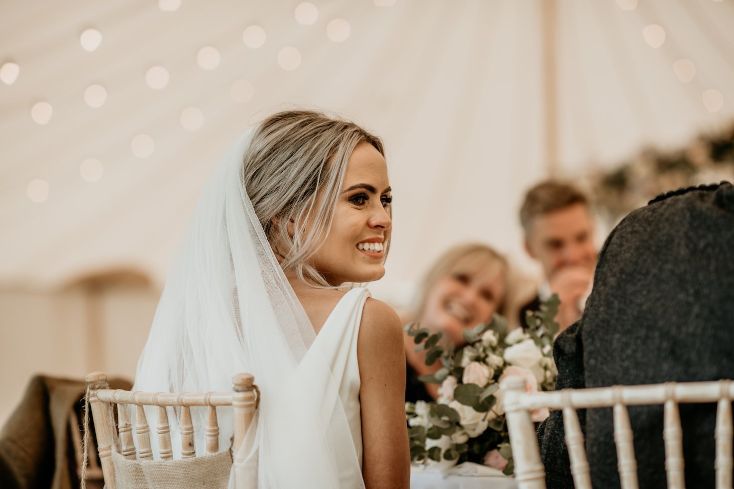 Laura & Robbie Stunning PapaKåta Sperry Tent Wedding at The Walled Garden at Strathtyrum, Scotland, Captured by Claire Fleck Photography; Simply Stunning Bride